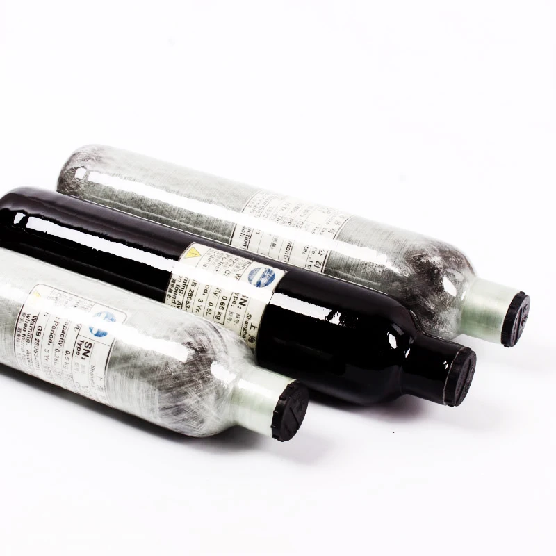 Günstig Carbon Fiber Gas Zylinder 0,36 0,5 L 4500PSI 30MPA Paintball PCP Air Gun Gewehr HPA Tauchen Bergsteigen Air Tank Zylinder