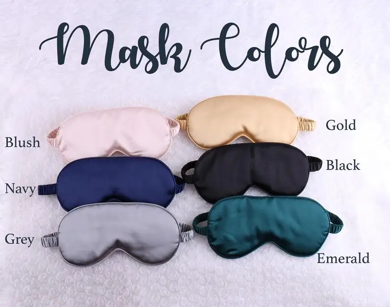 Персонализированный атласный маски для глаз сна свой собственный текст платье