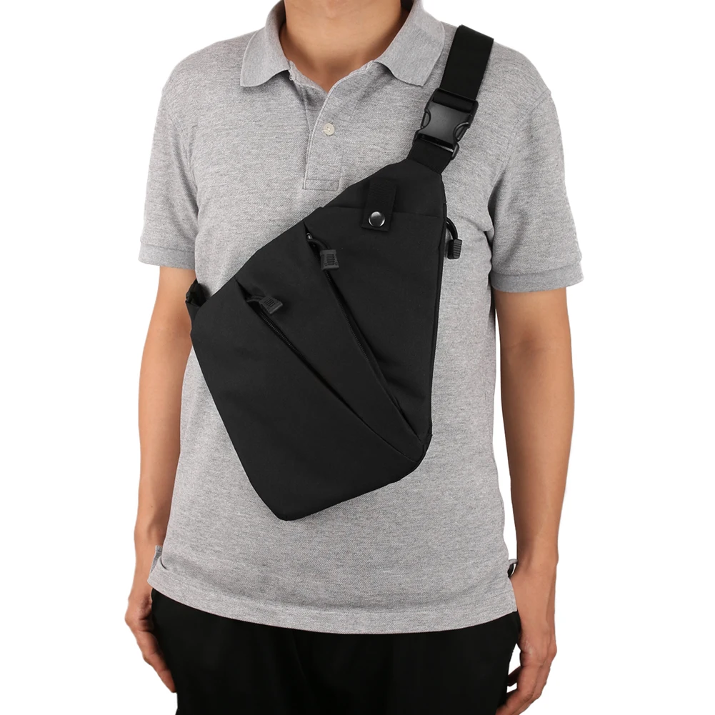 

Waterproof Hanging Storage Bags Anti-theft Crossbody Shoulder Bag Purses for Travel Men and Women Chest Sling Bag Organizer
