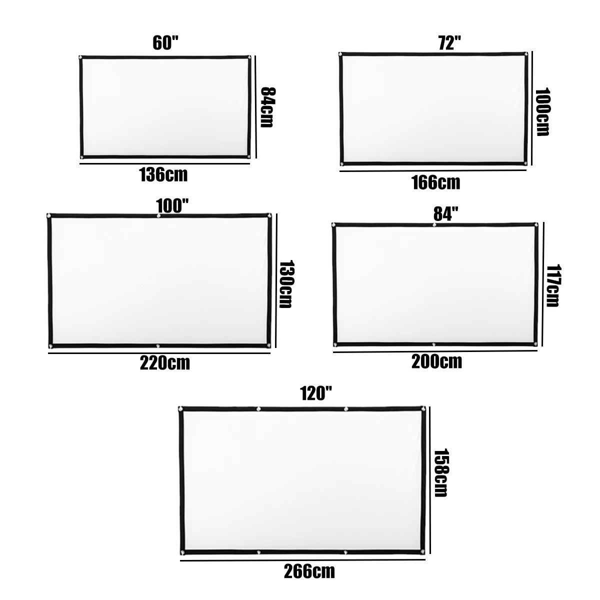 Портативный складной проектор HD настенный экран для домашнего кинотеатра Optoma