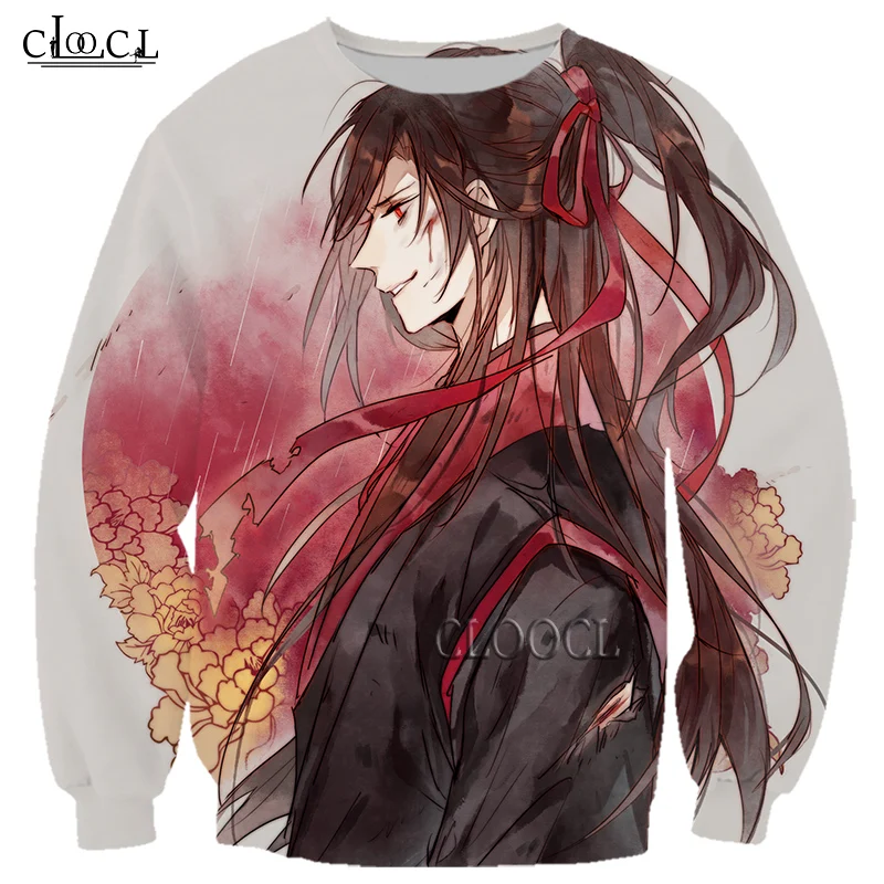 

HX Newest Popular Anime Mo Dao Zu Shi 3D Print Men Women Sweatshirts Harajuku Fashion Hot Selling Tracksuit Tops Drop Shipping