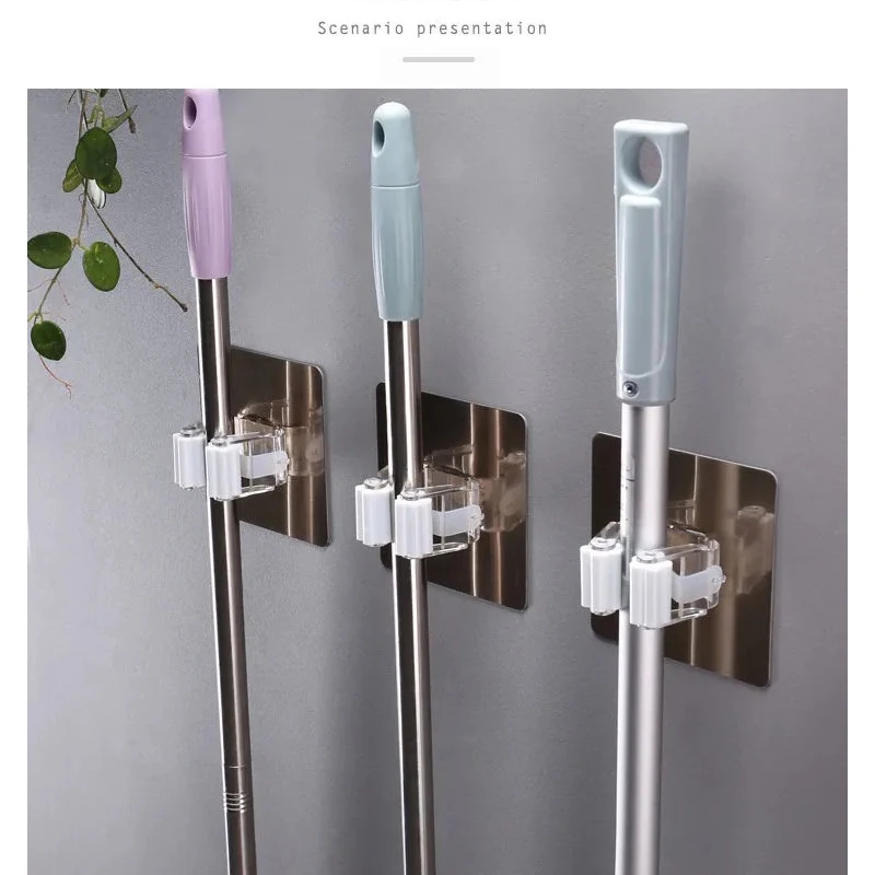 

5 шт. настенный зажим для швабры Органайзер держатель Зубная щетка отель зубная вешалка для дома для хранения, вешалка, крючки бытовые чистя...