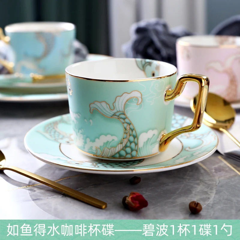 

Eco Friendly Coffee Cup And Saucer Set Porcelain Modern Reusable Cup And Saucer Eco Friendly Tazas Originales Drinkware BD50CS