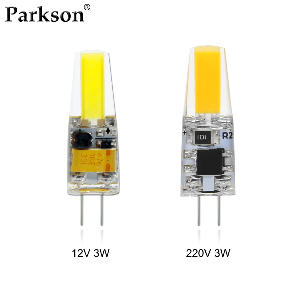 G4 Светодиодная лампа AC DC 12V 220V 3W 6W COB Светодиодная лампа мини затемнение Замена галогенного прожектора люстра лампада светодиодное освещение G4 Светодиодная лампа - изображение