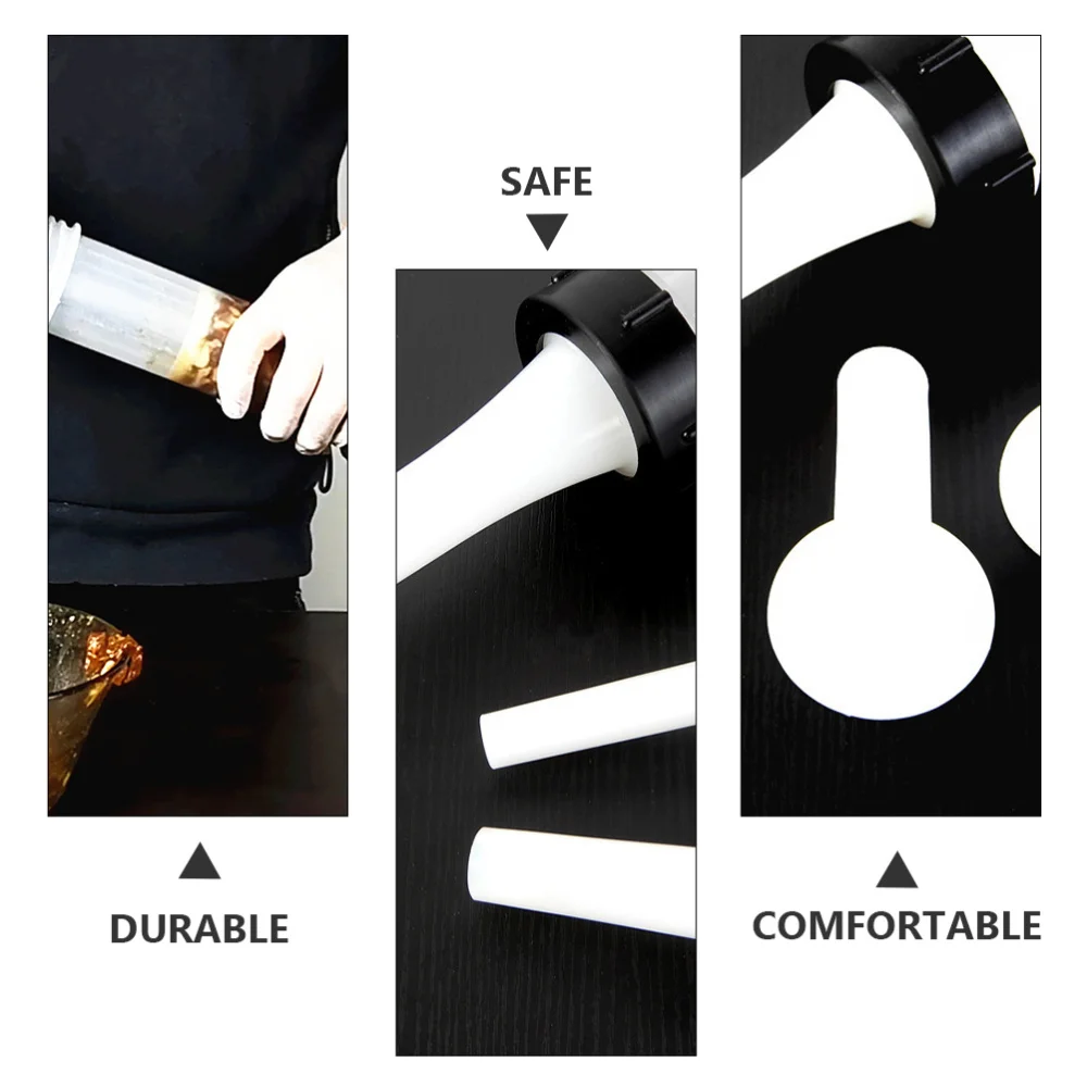 

Mini Sausage Making Funnel Filler Stuffer Filling Tubes Manual Sausage Stuffer