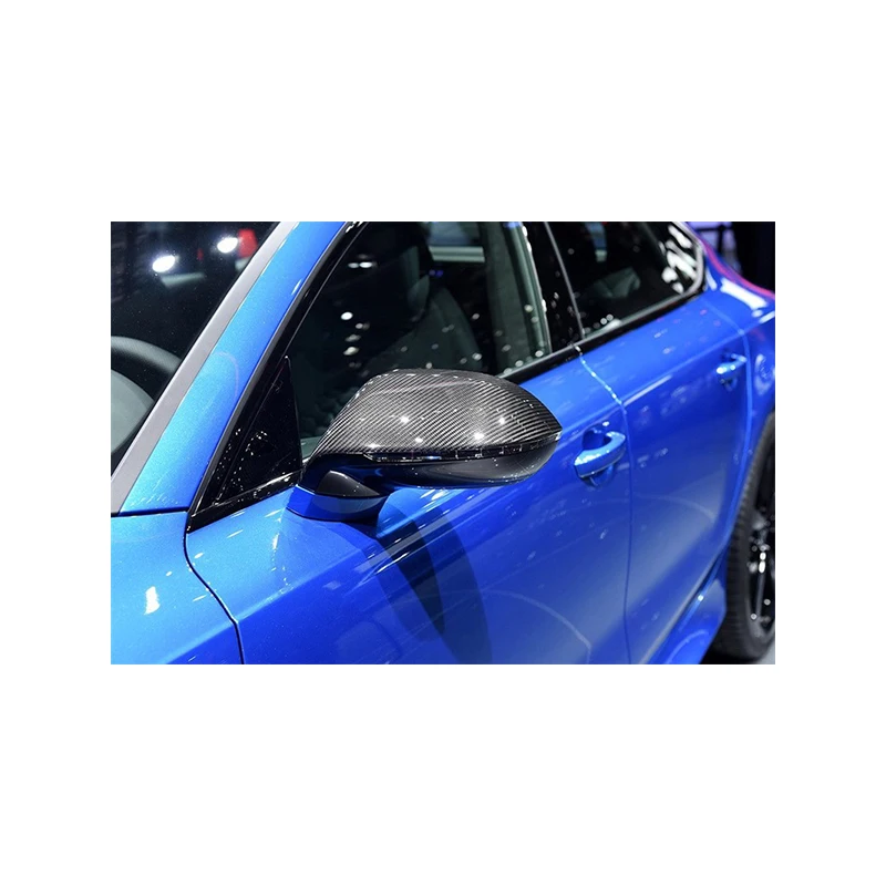 Зеркало заднего вида для Audi A7/S7 RS7 сменный глянцевый черный чехол из АБС и