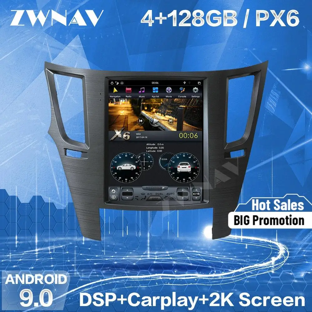 128 Tesla Screen Carplay для 2009 2010 2011 2012 2013 2014 Subaru Legacy Outback Android плеер GPS устройство авто аудио