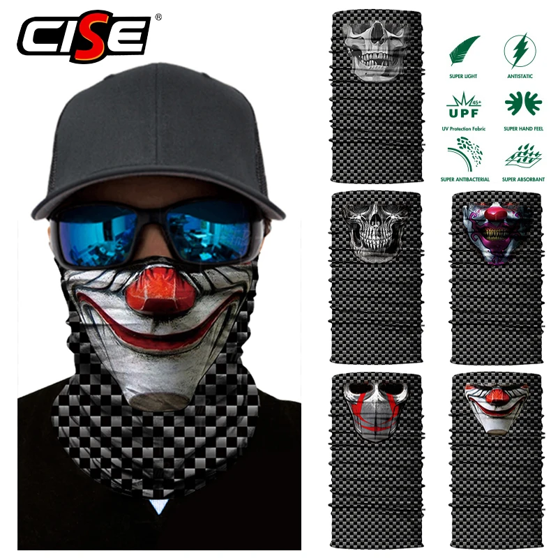 3D бесшовный Череп Балаклава волшебная маска для лица теплая мотоциклетная мото