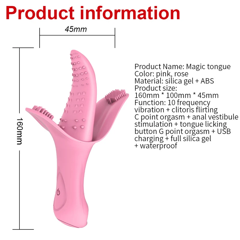 Вибратор с языком для орального секса|Вибраторы и вибромассажёры| |