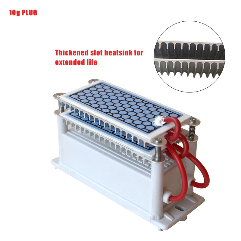 12V Керамика генератор озона для автомобиля 3,5g 5g 7g 10g/10g плюс двойной Встроенный длинный срок службы утолщение Керамика пластины озонатора