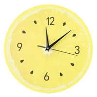 lemon fruit wall clock lime modern kitchen clocks home decor living room clock tropical fruit wall art clock