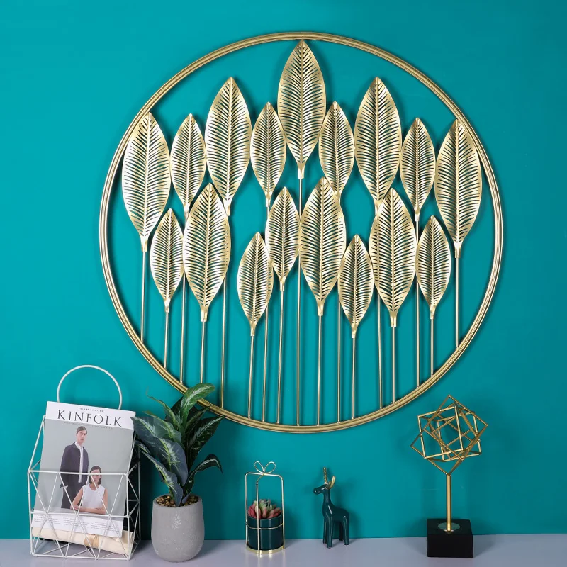 

Light luxury iron art home living room wall decoration background wall creative bedroom metal Nordic decorative wall hanging art