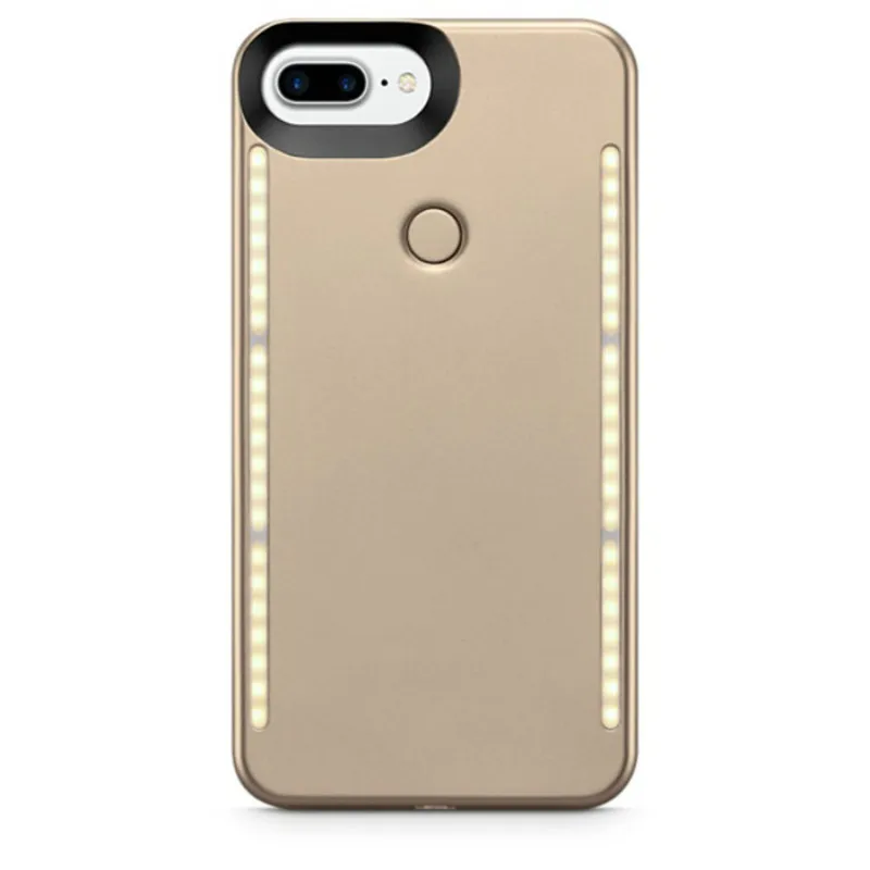 Светодиодный роскошный светящийся чехол для телефона для iPhone 6, 6s, 7, 8 Plus, X, идеальный селфи светильник, светящийся чехол для samsung S8, S9 plus, чехол