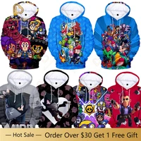 4t 16t cosplay costumes crow star hoodie 3d print sweatshirt star kids game cartoon hoodies crow clothes for child boy girl