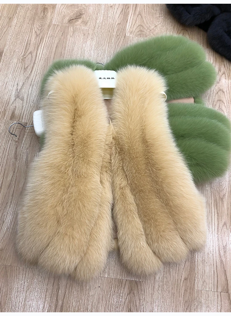 ZDFURS* натуральный Лисий меховой жилет для женщин Зима Осень Теплый Женский жилет без рукавов из лисьего меха женский цветной натуральный короткий жилет