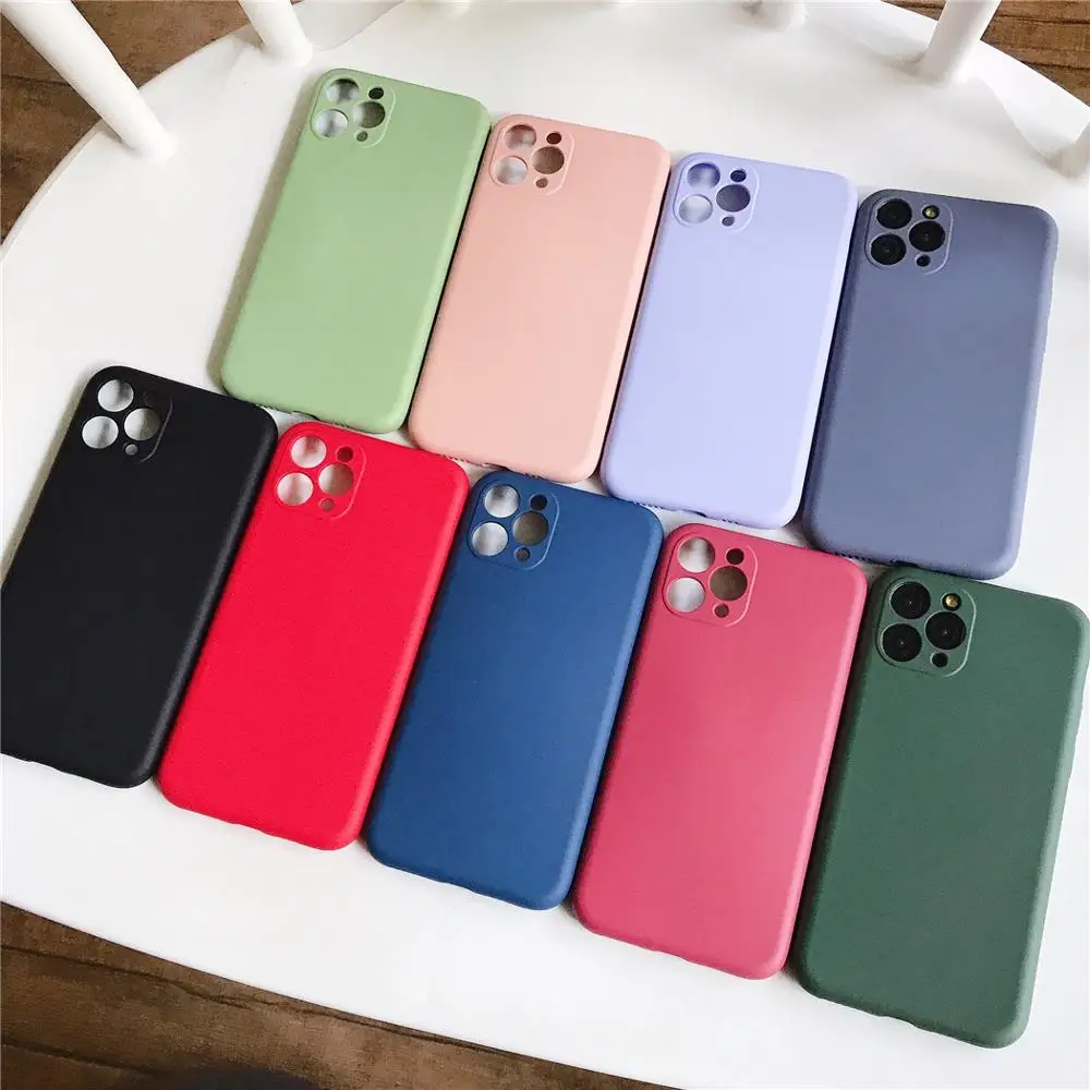 Однотонный мягкий жидкий силиконовый чехол из ТПУ для iPhone 11Pro 11 Pro Max светло