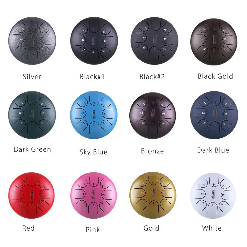 Барабан для языка 6 дюймов барабан настраивания 8 рук с барабаном барабанами