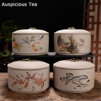 exquisite ceramics tea caddy portable sealed jar travel tea storage spice tea boxes coffee canister biscuit tea storage tank