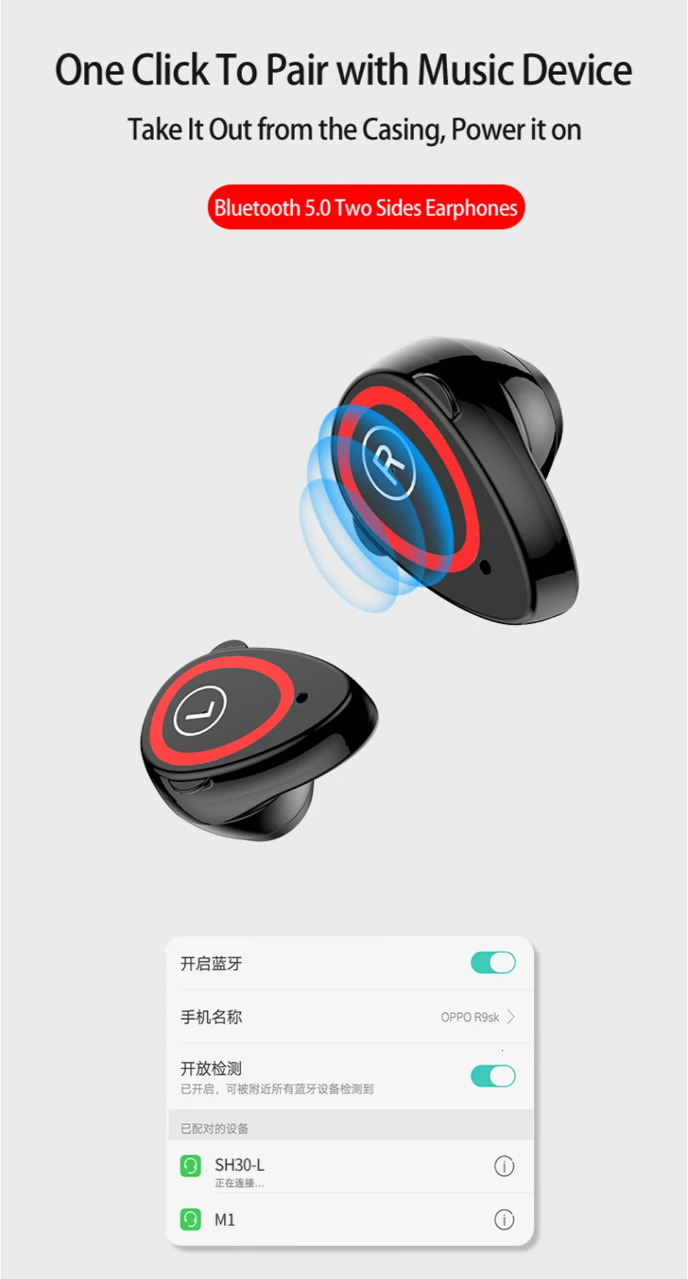 M1 Bluetooth фитнес-браслет с Tws наушниками монитор сердечного ритма стерео наушник гарнитура фитнес-монитор сердечного ритма браслет