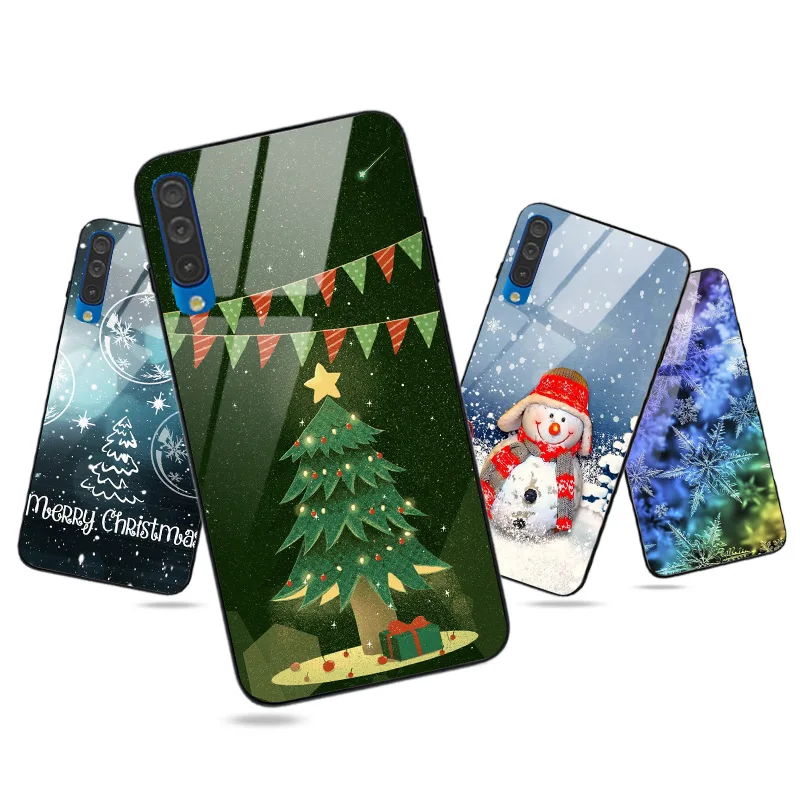 Чехол с рождественской елкой для Samsung J4 J6 Plus A7 2018 чехол A70 A50 A40 A30 A20 A10 2019 A5 2017 A6 A8