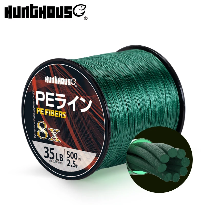 Hunthouse полиэтиленовых Лески Плетеный 8 подставок для зимней рыбалки линия супер оплетка линии японская леска 300 м 500 м 1000 м 8X приманка рыболовные снасти