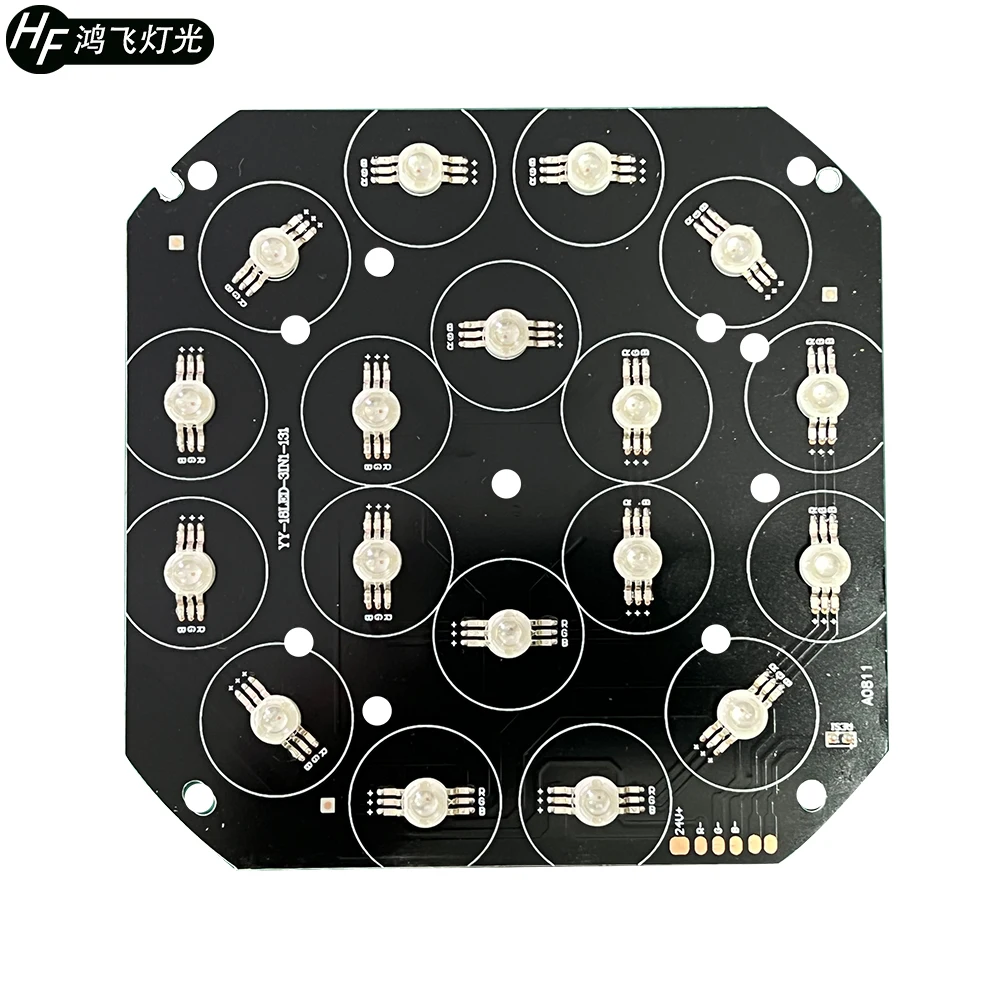 2 шт./Светодиодная панель 18x3 Вт rgb 3 в 1 светодиодные Аксессуары для освещения 24 В |