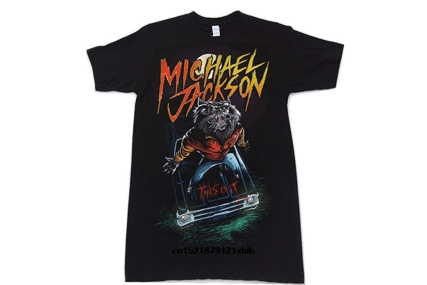 Men T shirt Michael Jackson Werewolf Thriller Short Sleeve Black funny t-shirt novelty tshirt women