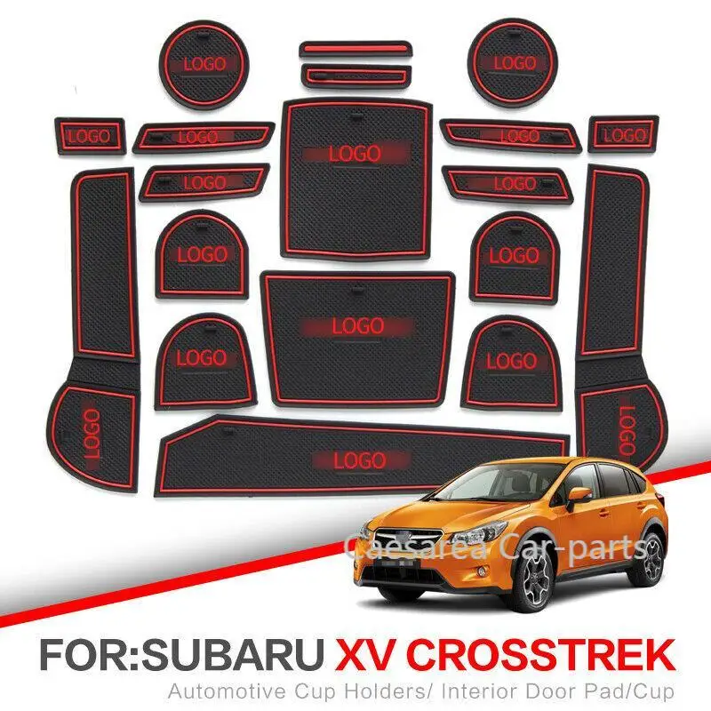 

Car Gate Slot Pad Water Coaster Interior Non-slip Mats For Subaru XV 2015-2017