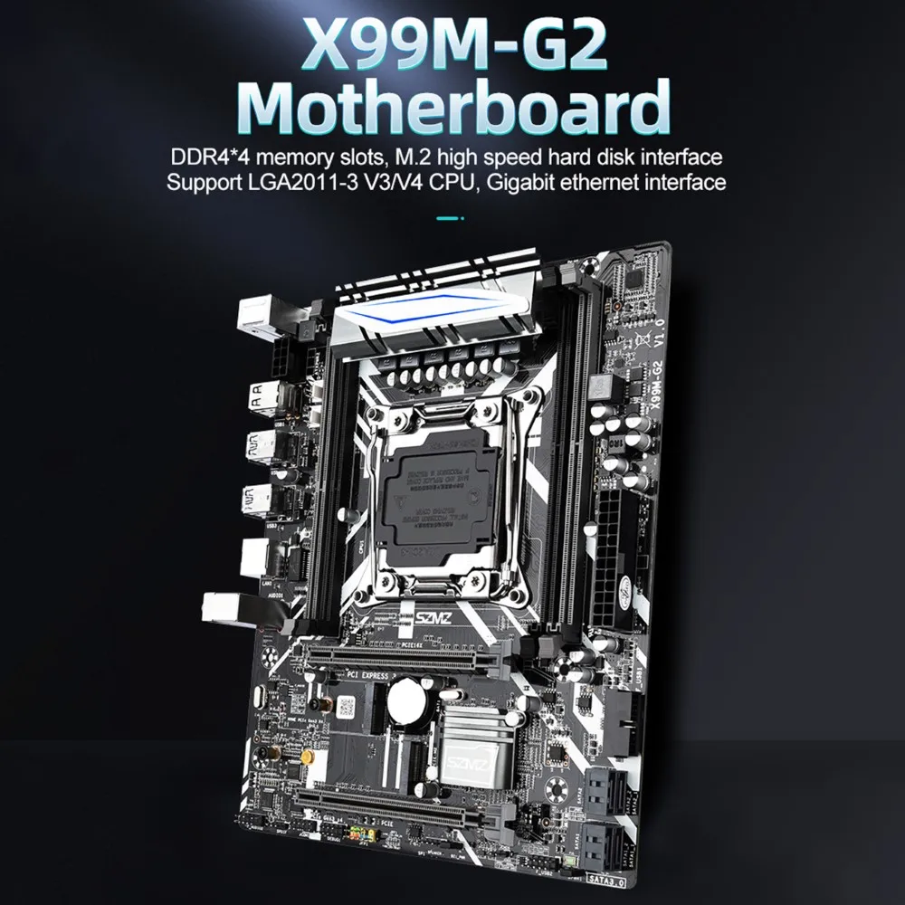 

X99M-G2 Desktop Motherboard M-ATX USB3.0 M.2 SATA3.0 DDR4 Dual Channel 64G Mermory for Xeon E5 2680/2678 V3 CPU