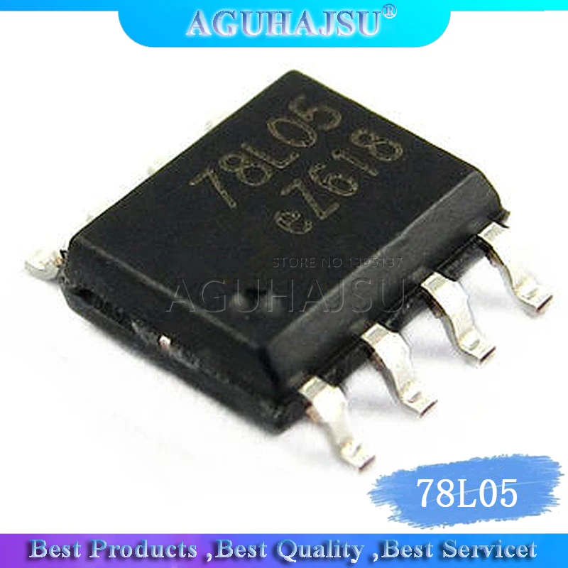 10 шт./лот SMD 78L05 p регулятор 0.1A + 5 0 V SOP8 оригинальный аутентичный | Электронные