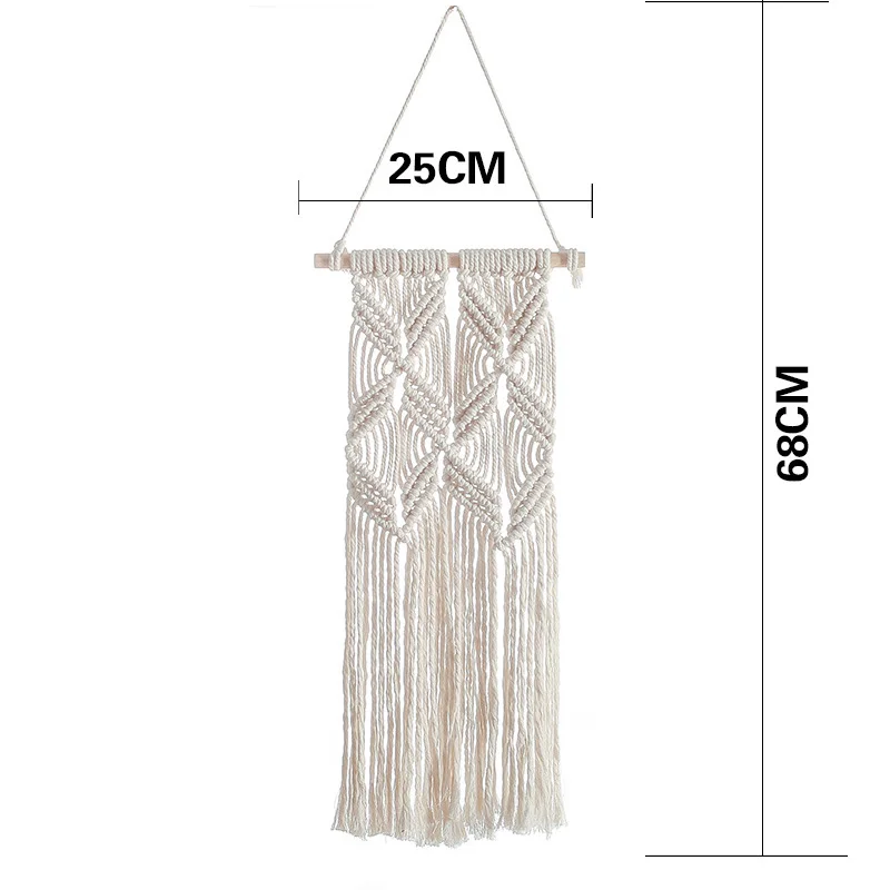 

Handmade Woven Macrame Wall Hanging Tapestry Wedding Wall Decor Backdrop Home Living Room Decor Art Craft