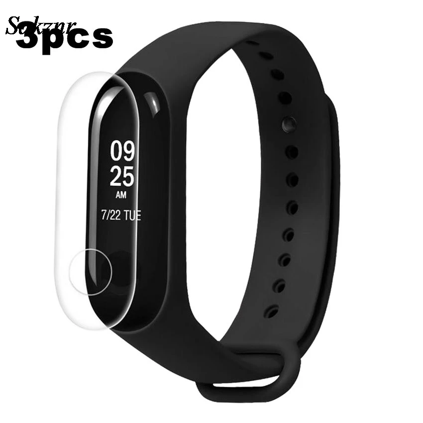 SAKZNR 3 шт протектор для mi band3 mi Band 3 HD ультра тонкий Анти-царапинам экран Защитная пленка для Xiaomi mi Band 3 Band3 экран