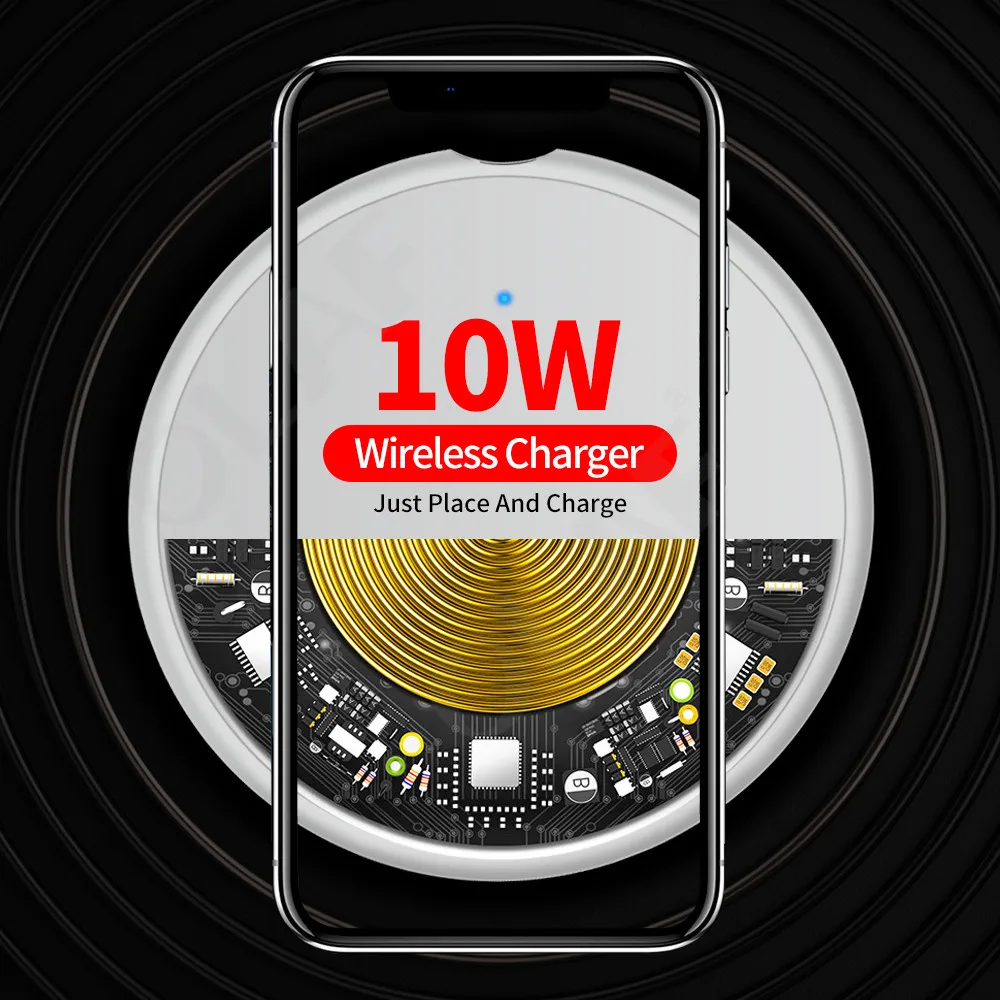 OLAF Беспроводное зарядное устройство приемник для iPhone Xs Max X 8 Plus 10 Вт Быстрая