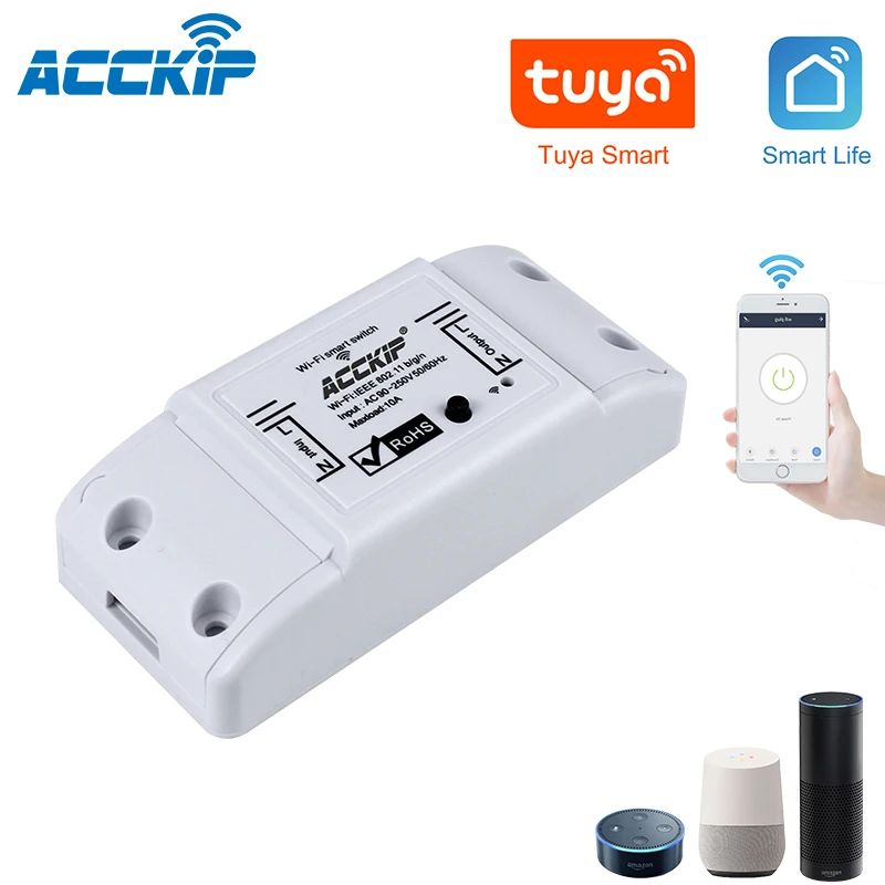 ACCKIP DIY WiFi умный светильник универсальный выключатель таймер жизнь приложение