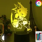 3d лампа аниме мой герой Академия Katsuki Bakugo лампа для спальни украшение подарок на день рождения Katsuki Bakugo светодиодный ночсветильник