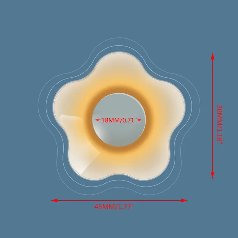 

2Pcs/Pair Nano Silver Silicone Nipple Corrector Petal-Shaped Extractor Antibacterial Invagination Flat Suction Device