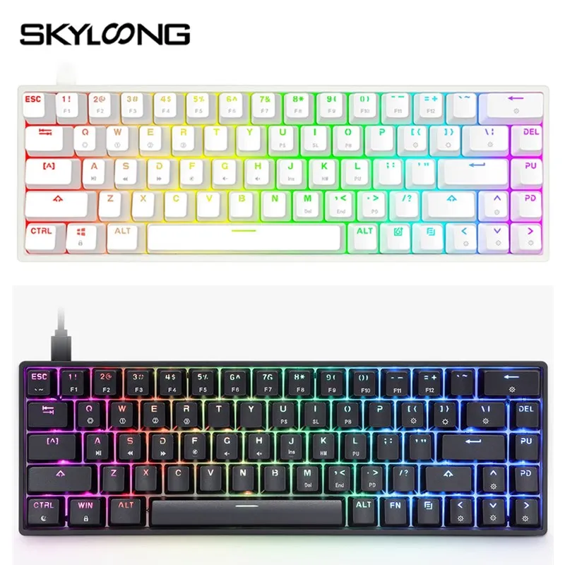 Механическая игровая клавиатура SKYLOONG GK68 с 68 клавишами проводное USB соединение