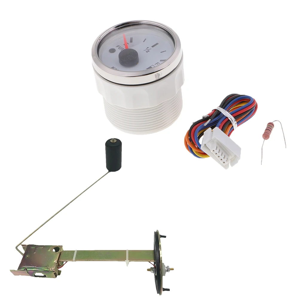 2 ''механический Автомобильный датчик уровня топлива белый измеритель для