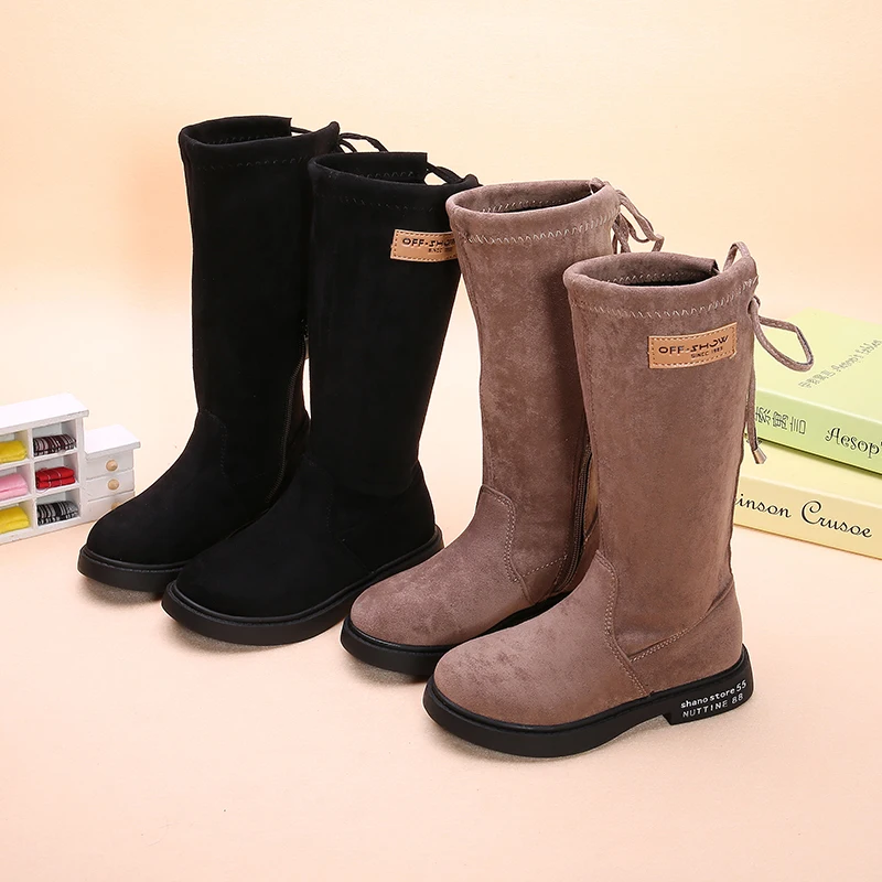 Зимние ботинки для девочек 2019 г. Модная детская обувь теплые зимние маленьких и