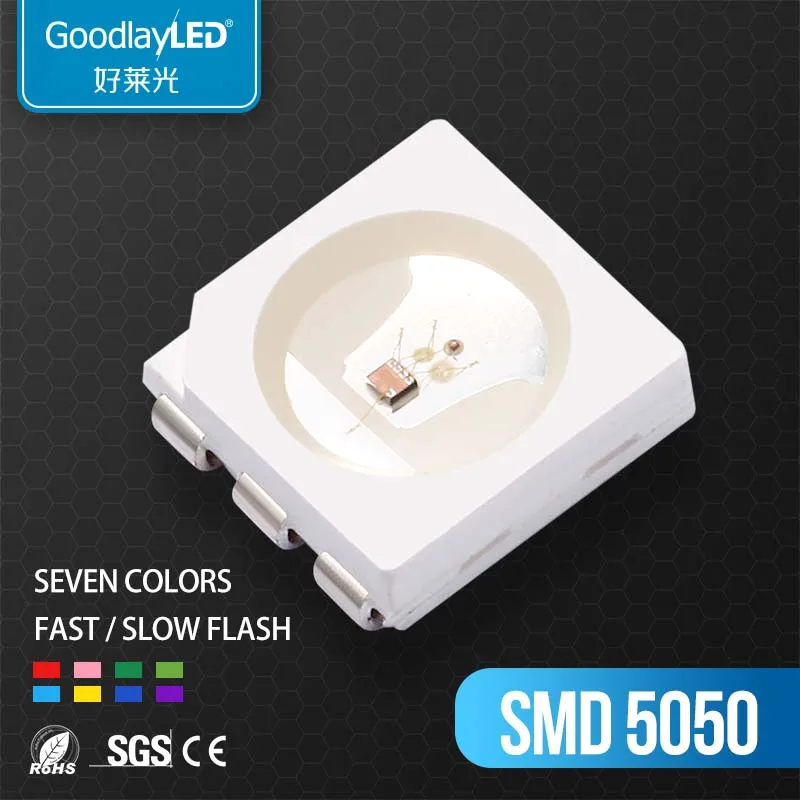 5050 0 2 Вт SMD светодиодный Epistar 3 chips освещение 600 610nm диод|Светодиодные ленты| |