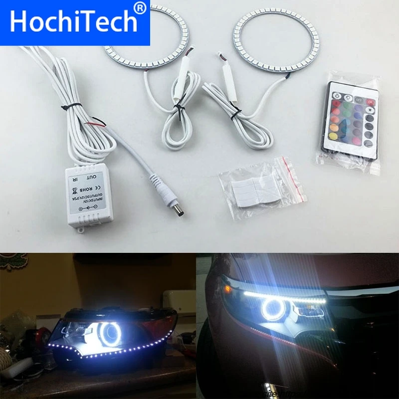 

for Ford Edge RGB LED headlight halo angel eyes kit car styling accessories 2011 2012