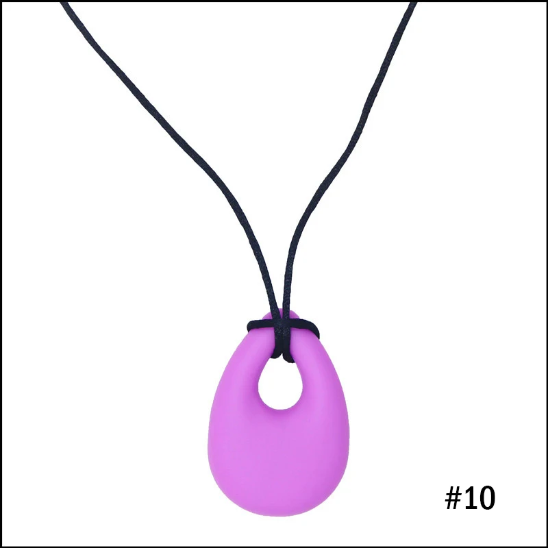 

Kids Baby Chewy Necklace Teether Biting Chew Resistant Safe Sensory Toys AN88