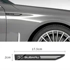 Автомобильный Стайлинг, 2 шт., значок с боковыми крыльями, эмблема, брызговик, Спортивная Автомобильная наклейка для SUBARU, аксессуары