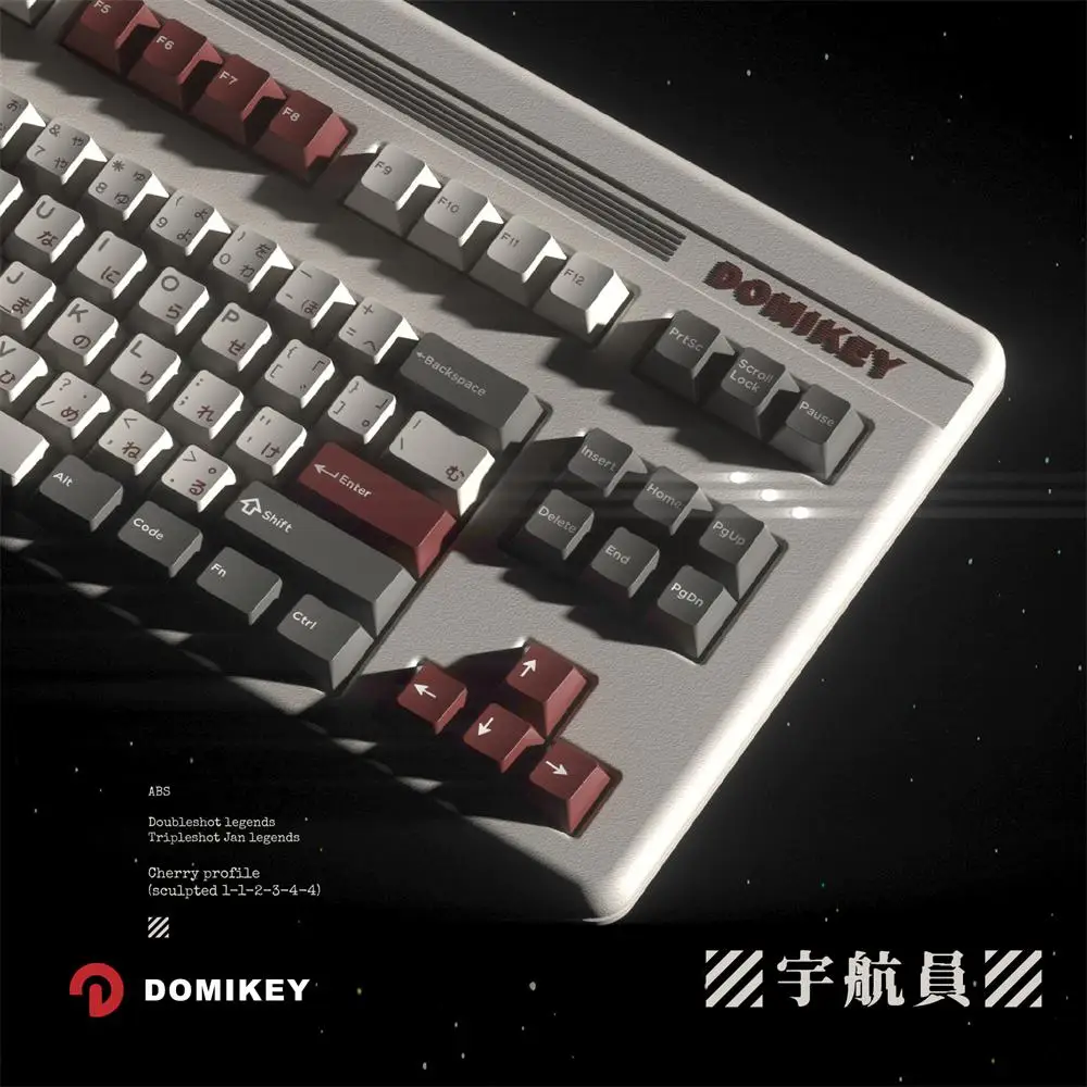 

Domikey astronauts Cherry Profile Japanese Keycaps For Mechanical Keyboard Double-Shot Triple-Shot PBT Keycap For GH60 GK64 RK87