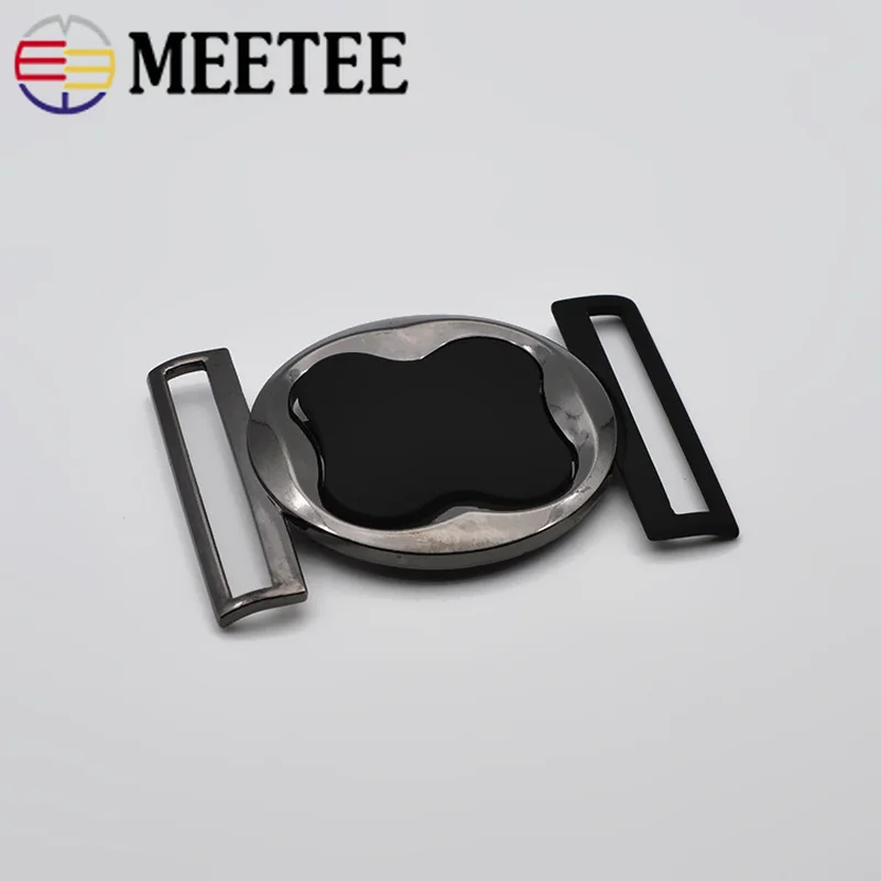 Meetee 2/5 шт. 50 мм Модные металлические кнопки для ремня пальто одежда декоративные