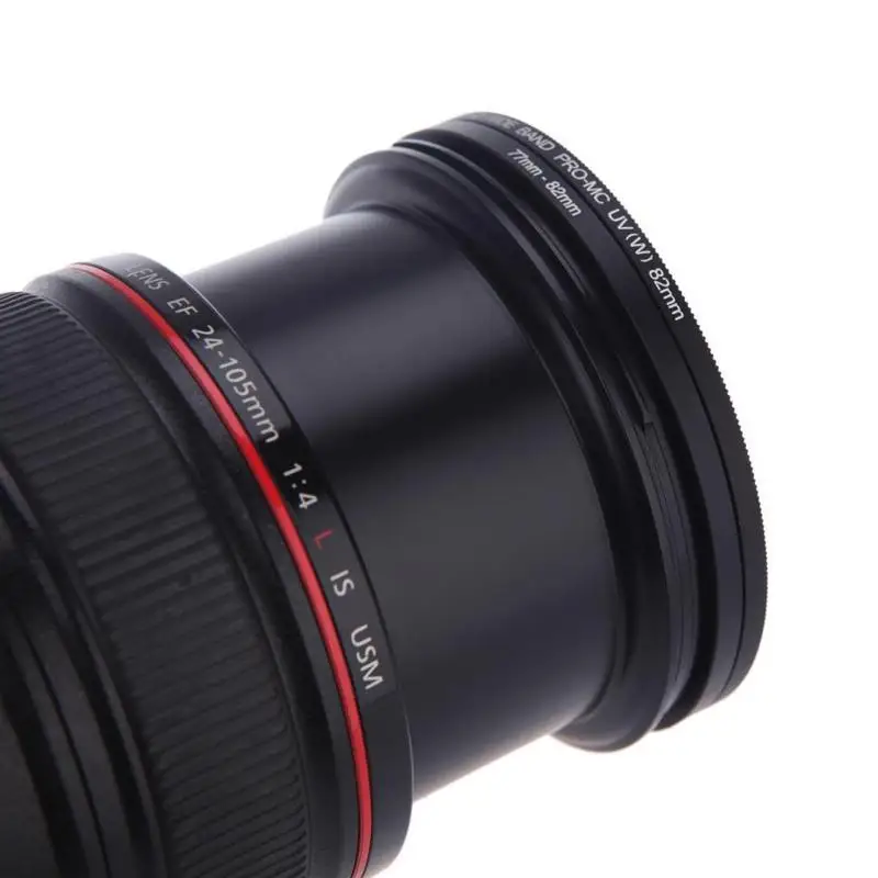 

7PCS Metal Step Up Rings Lens Adapter Filter Set 49-52-55-58-62-67-72-77mm Aluminum Lens Adapte Universal ring 49-77mm L5T1