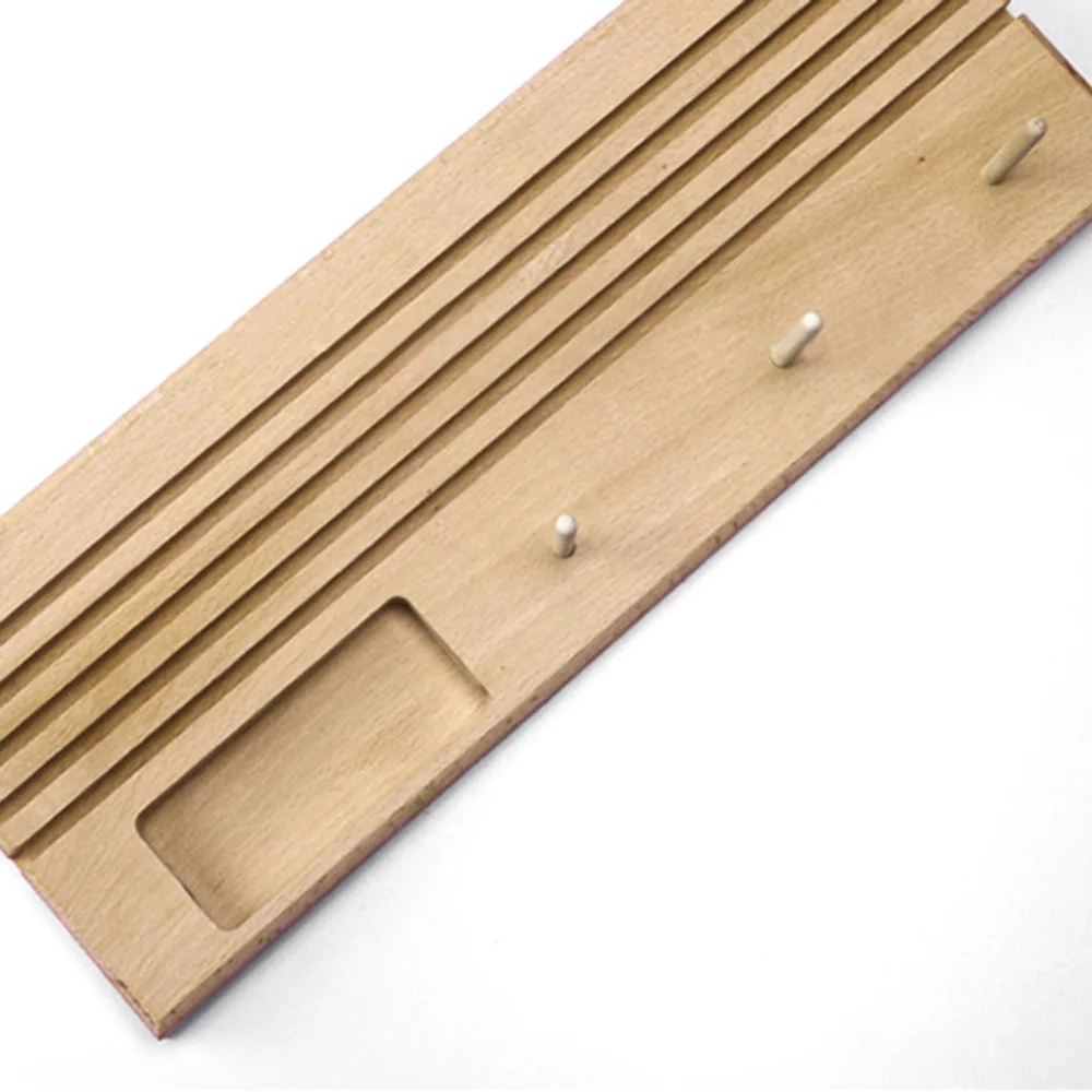 Аксессуары инструмент деревянная подставка для линейки из твердой древесины с