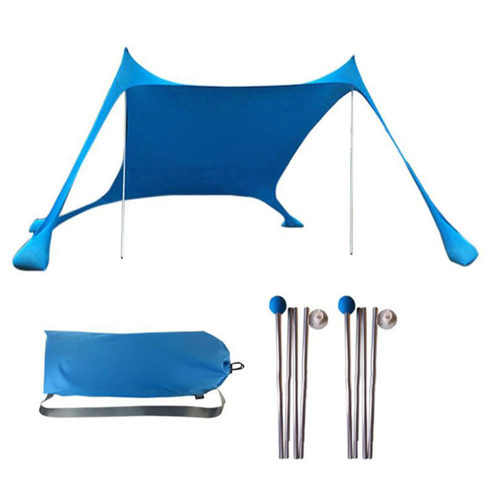 

Lightweight Portable Sun Shelter Beach Tent Summer Outdoor Garden Sun Awning Sun Shade Canopy Easy Setup Camping Fishing Hiking