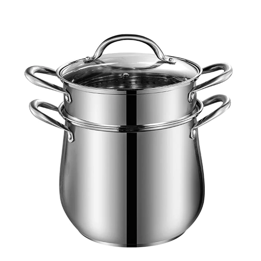 Двойные котлы суповая кастрюля из нержавеющей стали кухонная посуда для