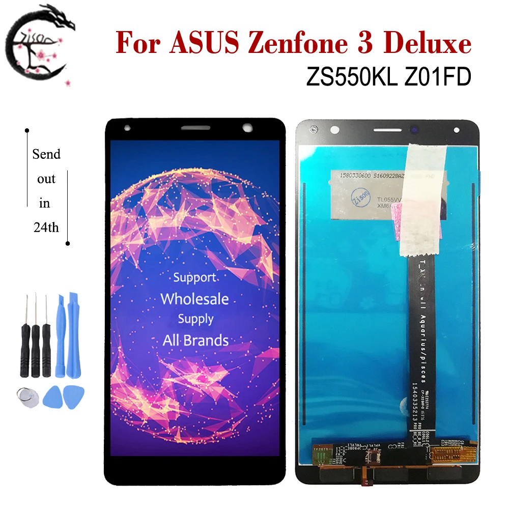 ЖК-дисплей 5 дюйма для ASUS Zenfone 3 Deluxe LCD ZS550KL Z01FD с сенсорным экраном и дигитайзером в